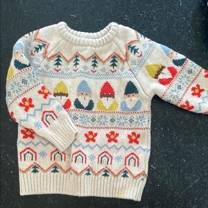 Hanna Andersson Knit Sweater with Vibrant Accents